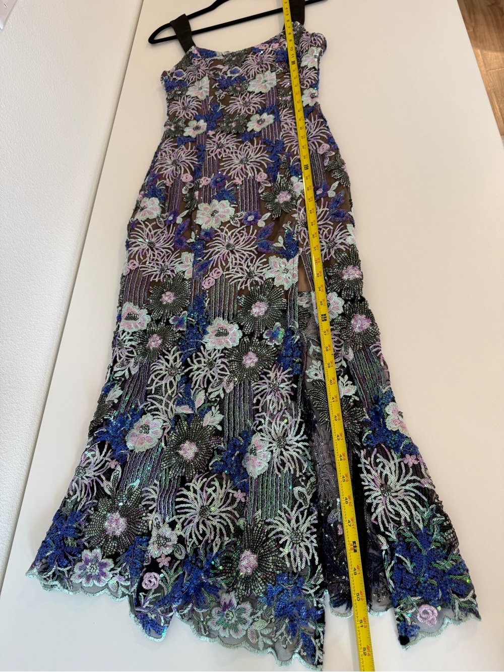 ELLIATT Paige Sequin Mesh Midi Dress Sz Small - Picture 14 of 16